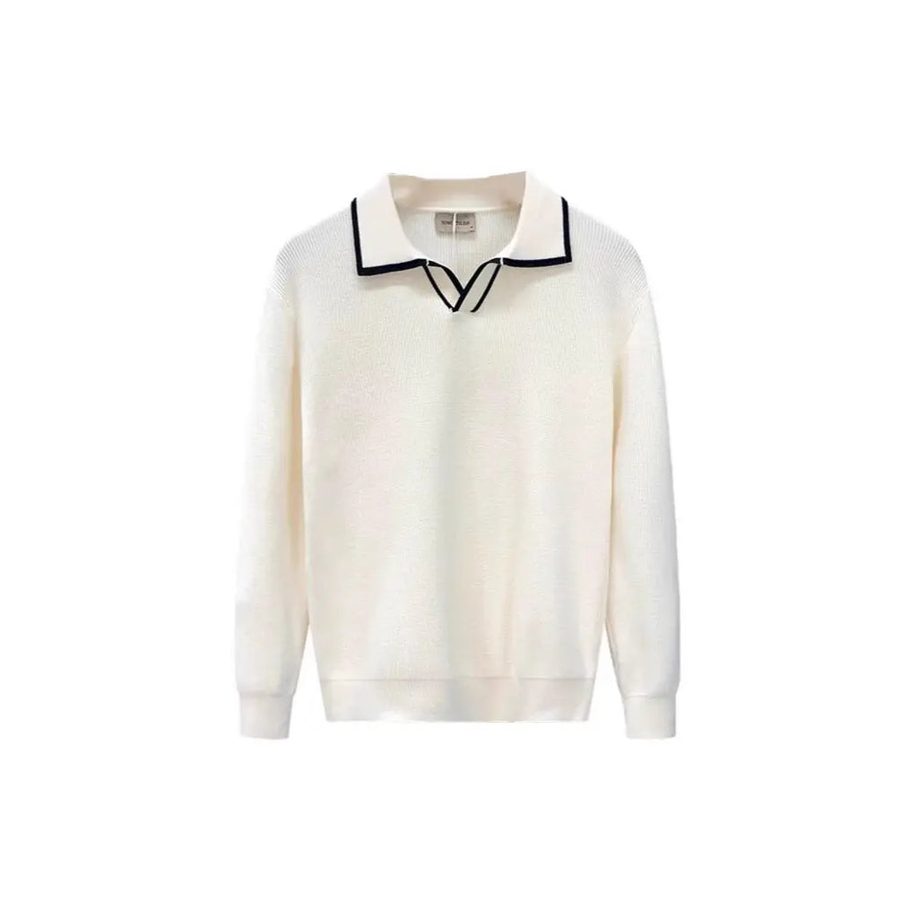THE KENSINGTON POLO-COLLAR SWEATER - Dhago