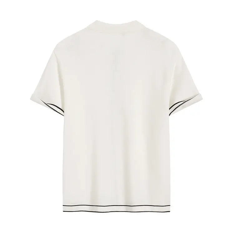 WINDSOR CONTRAST-LAPEL CARDIGAN - Dhago