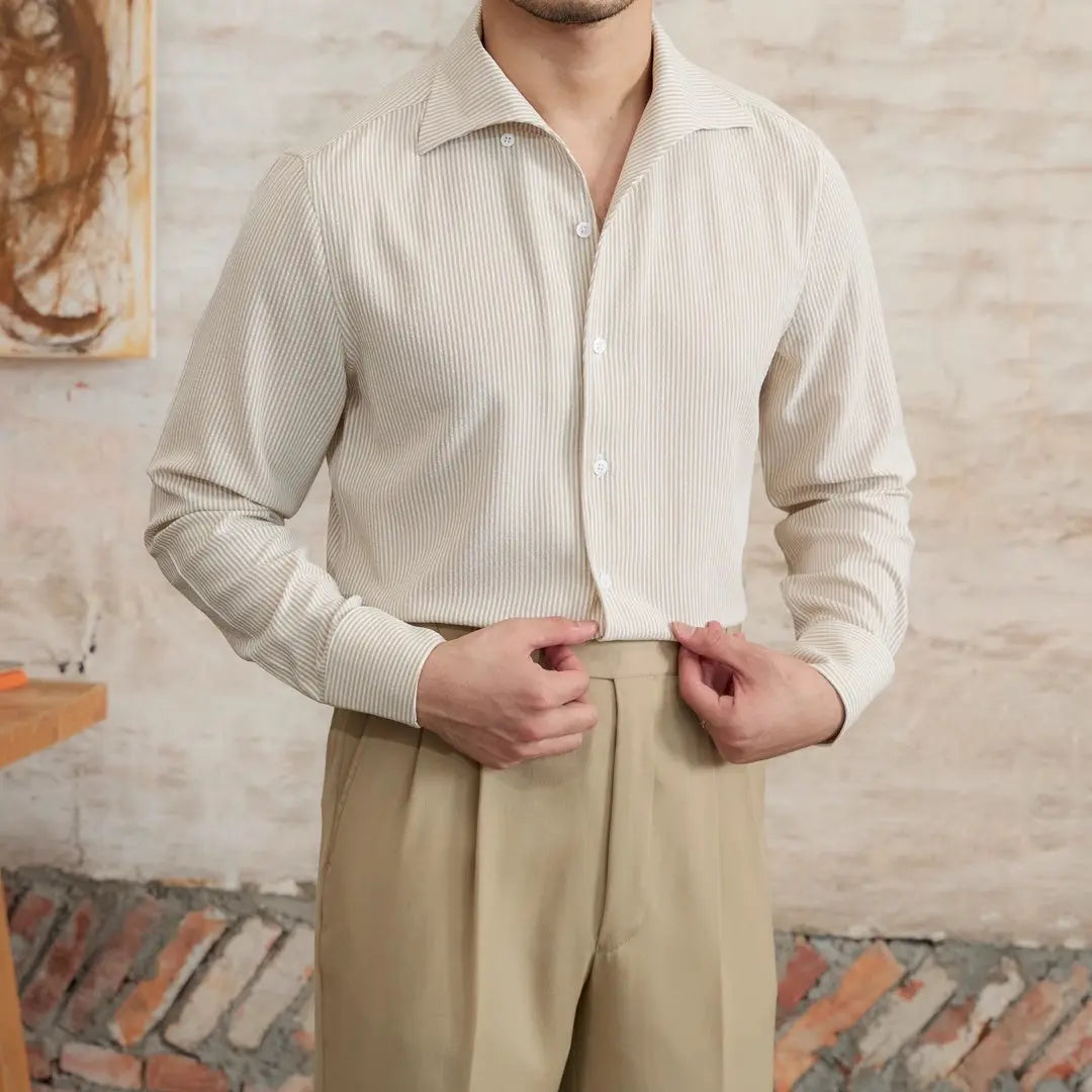 THE CITY STRIPE SLIM SHIRT