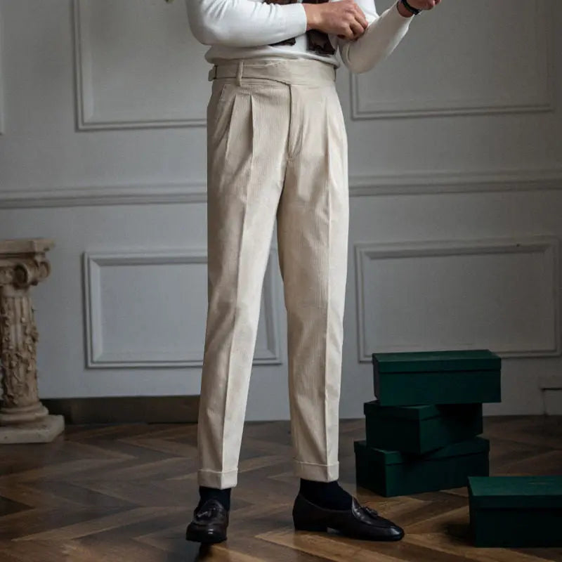 The Westford Corduroy High-Rise Straights - Dhago