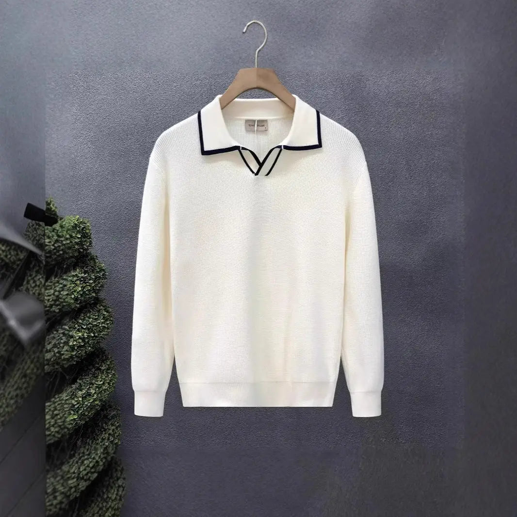 THE KENSINGTON POLO-COLLAR SWEATER - Dhago