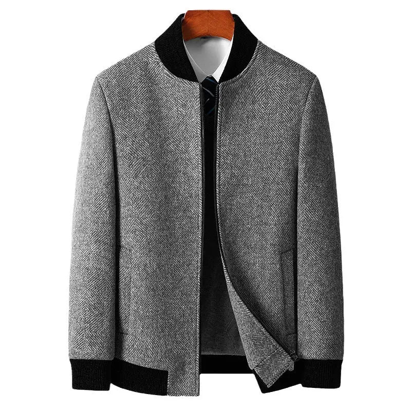 FULL-ZIP WOOL BLAZER - Dhago