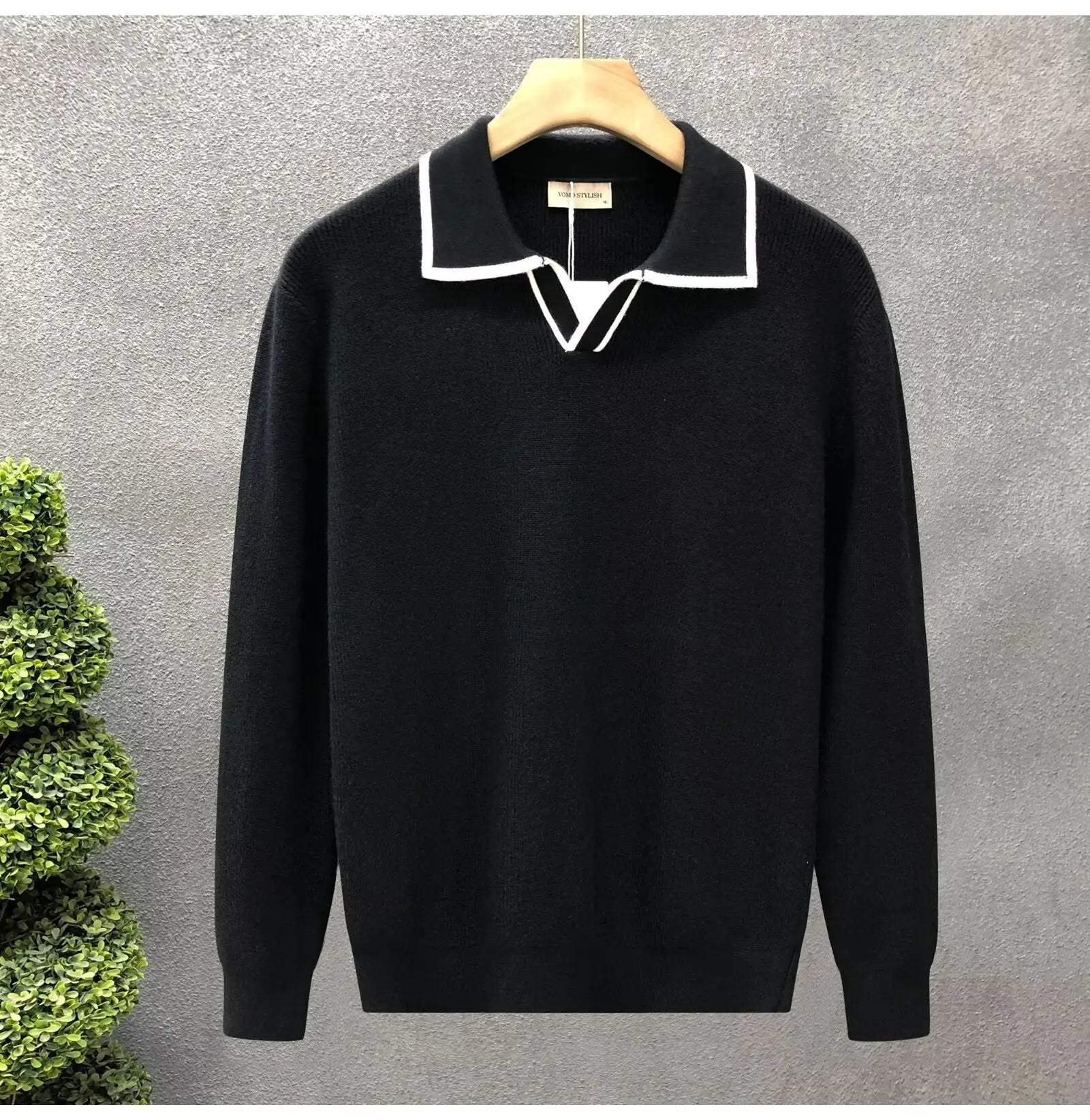 THE KENSINGTON POLO-COLLAR SWEATER - Dhago
