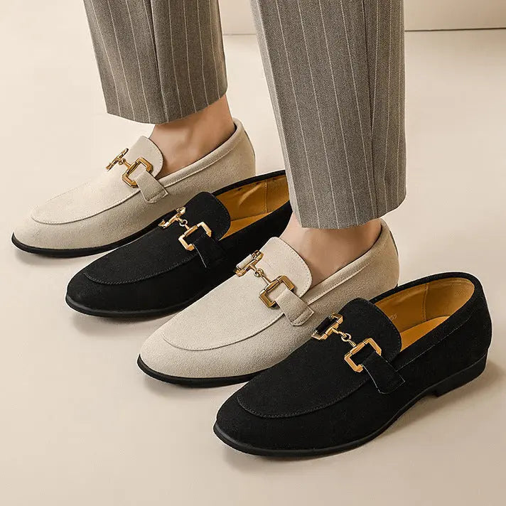 SUEDE LEATHER LOAFERS - Dhago