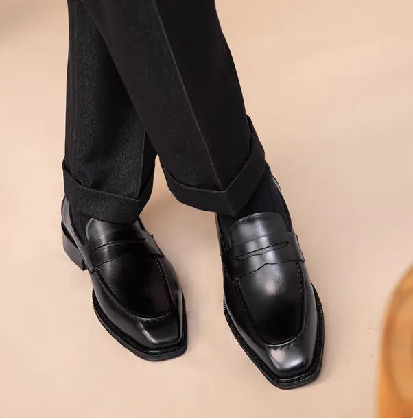 THE RUGGED LEATHER SLIP-ONS - Dhago