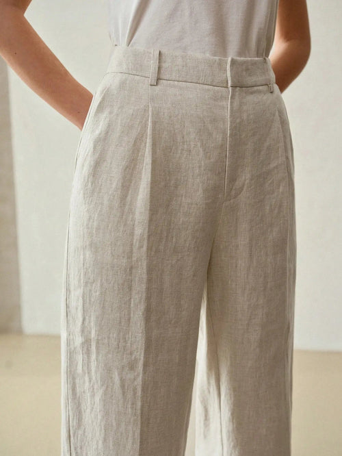 AVIERA PURE - LINEN PANTS - Women Bottoms by Dhago| Dhago