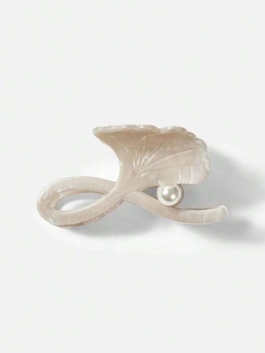 THE ADELINE PEARL LEAF HAIR CLIP - Women Hair Accessories by Dhago| Dhago