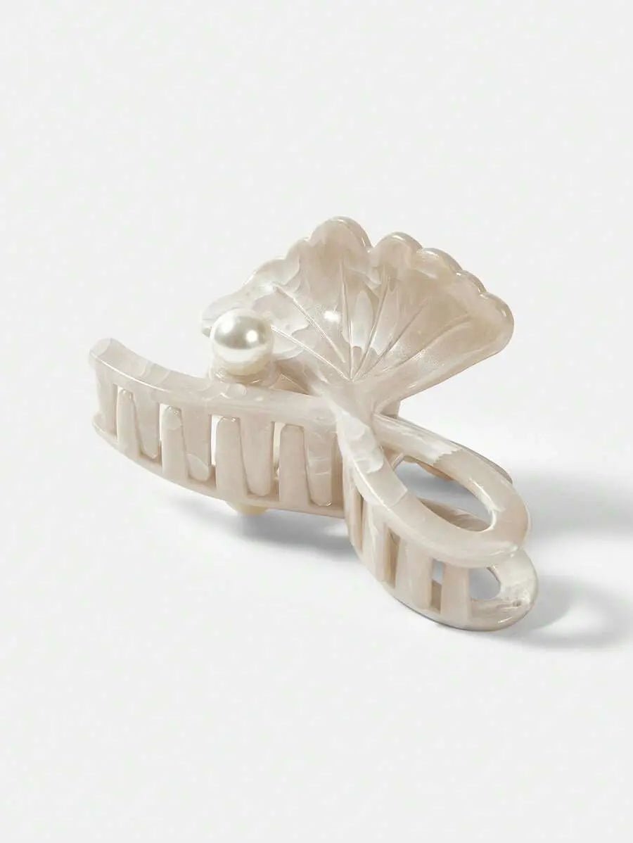 THE ADELINE PEARL LEAF HAIR CLIP - Women Hair Accessories by Dhago| Dhago