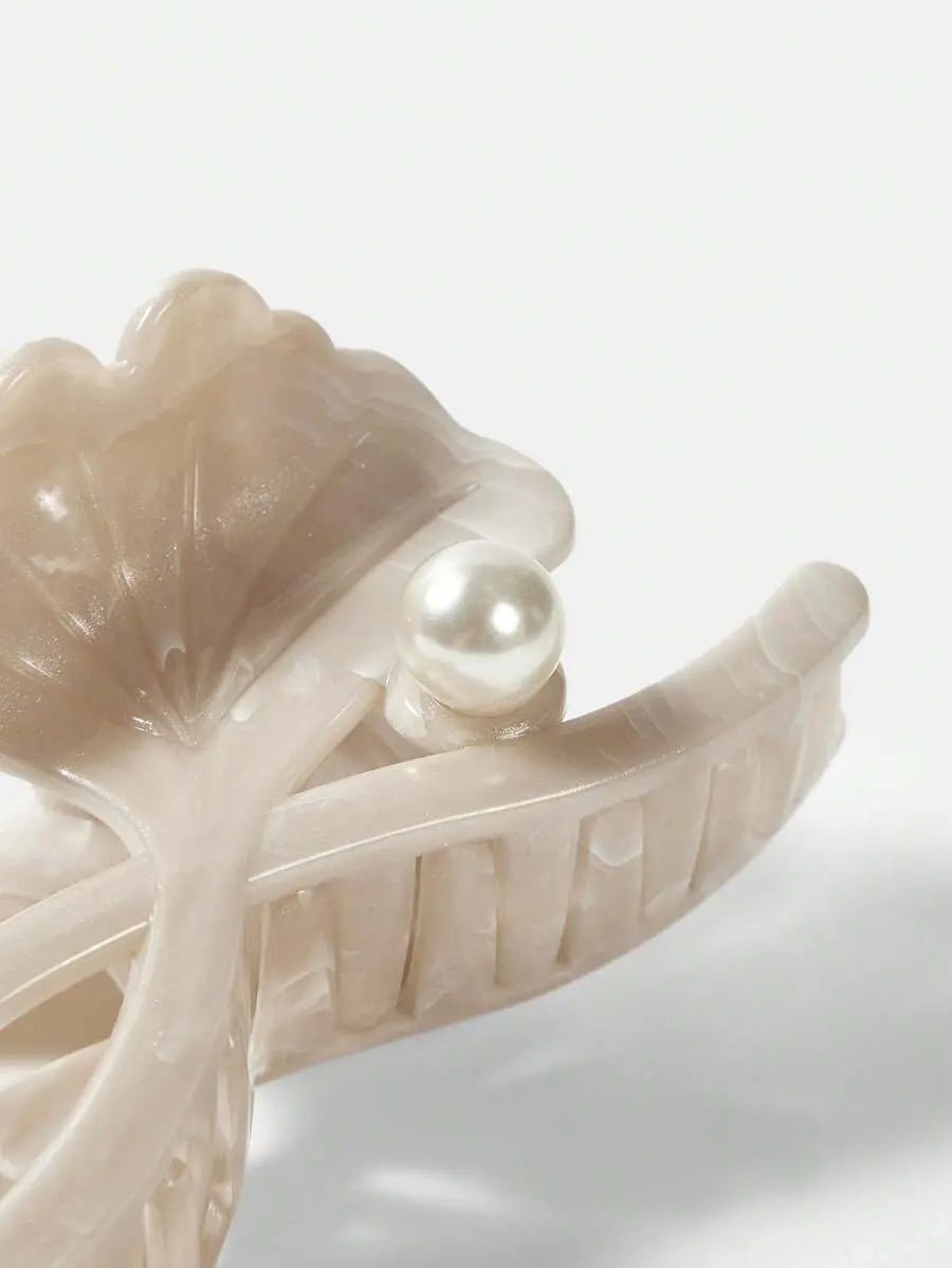 THE ADELINE PEARL LEAF HAIR CLIP - Women Hair Accessories by Dhago| Dhago