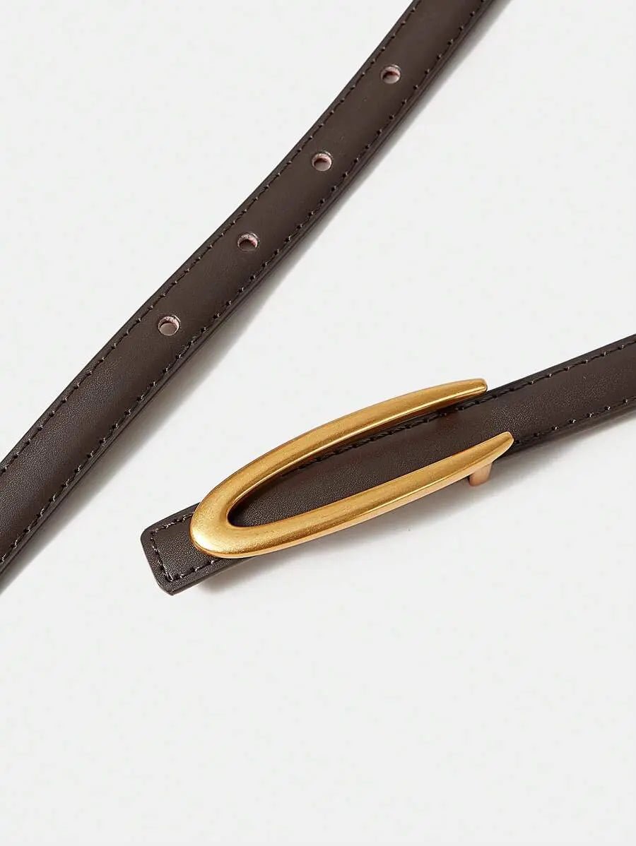 THE ALDERSON SMOOTH - BUCKLE SKINNY BELT - Women Belts & Belts Accessories by Dhago| Dhago