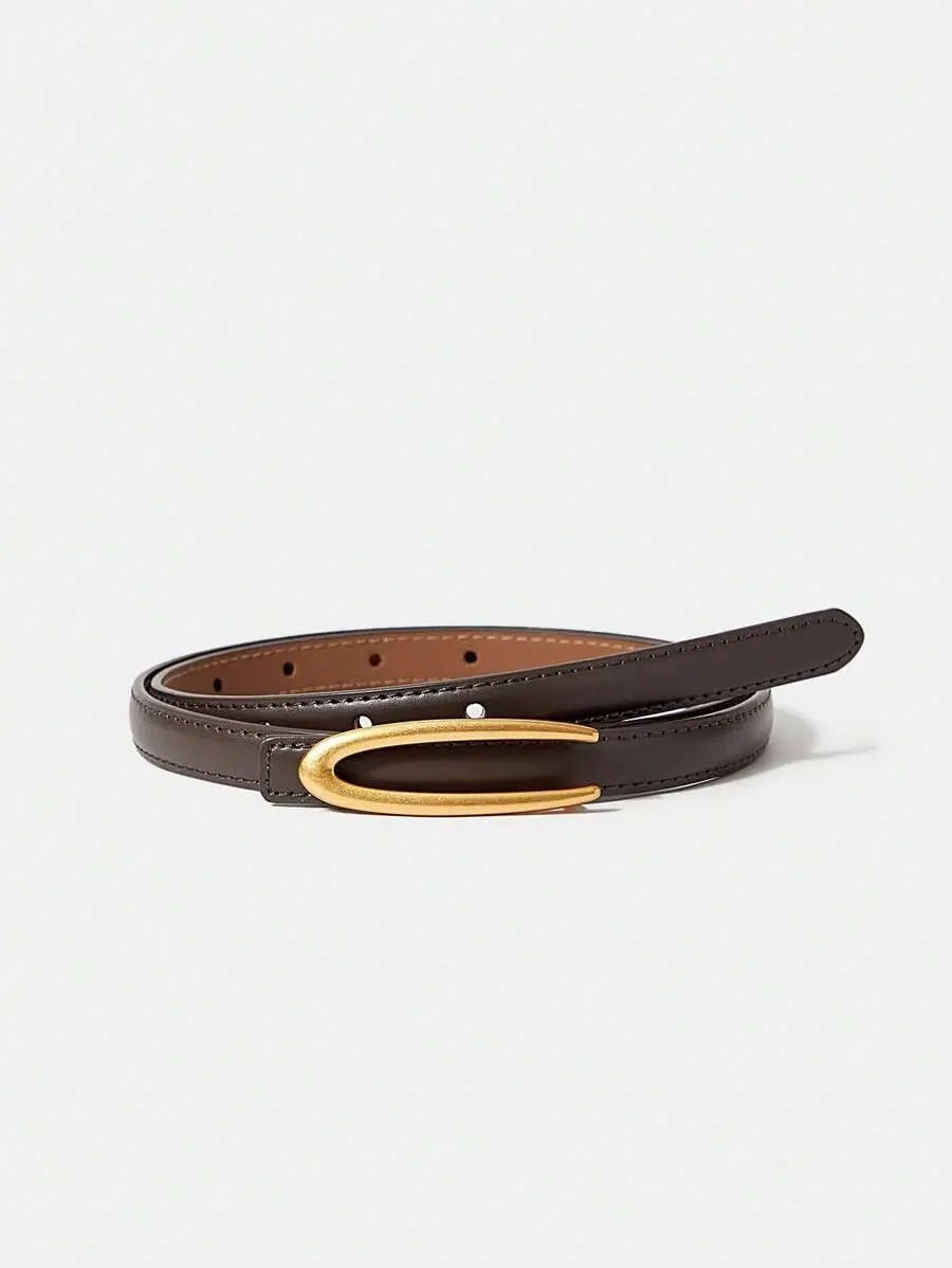 THE ALDERSON SMOOTH - BUCKLE SKINNY BELT - Women Belts & Belts Accessories by Dhago| Dhago