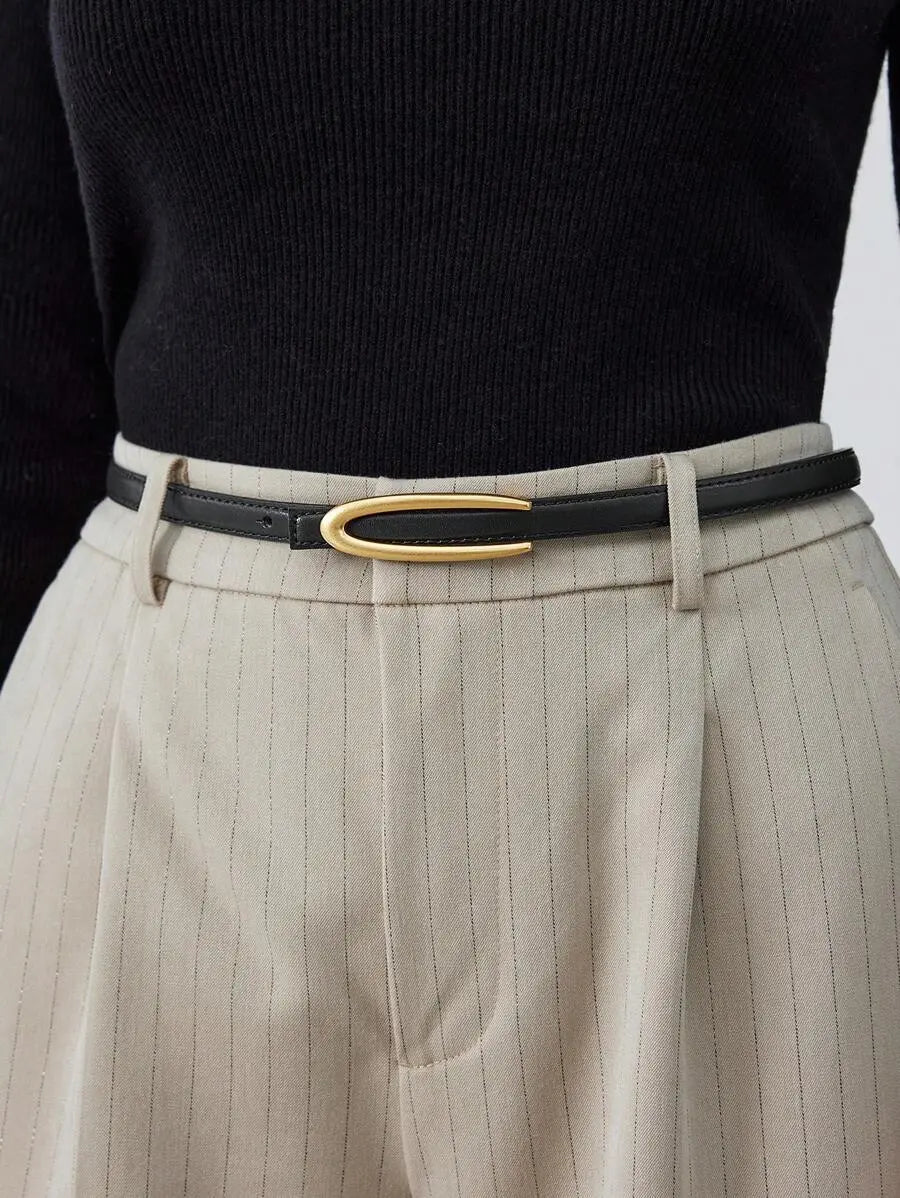 THE ALDERSON SMOOTH - BUCKLE SKINNY BELT - Women Belts & Belts Accessories by Dhago| Dhago