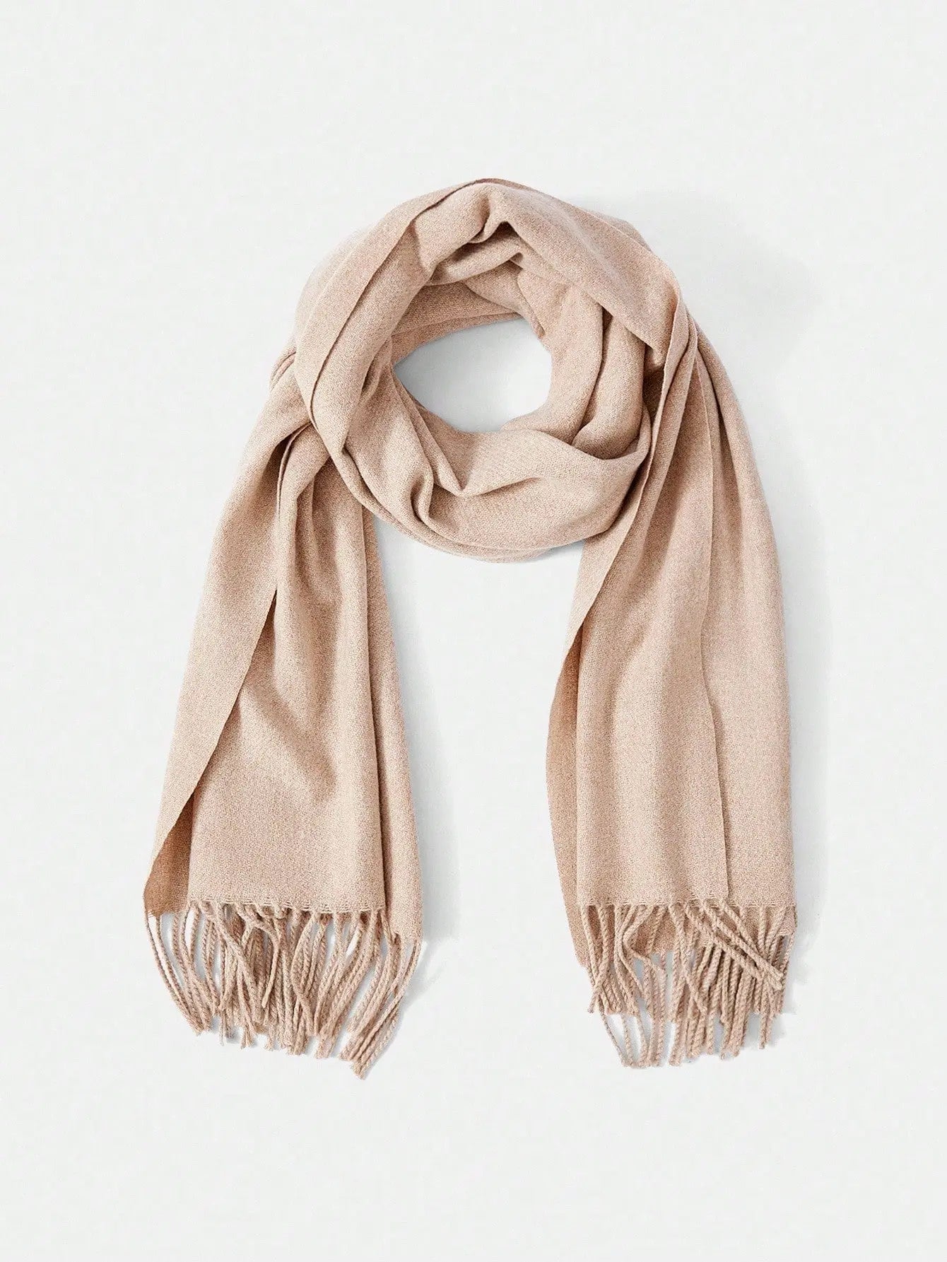 THE APRICOT JACQUARD FRINGE SCARF - Women Scarves & Scarf Accessories by Dhago| Dhago