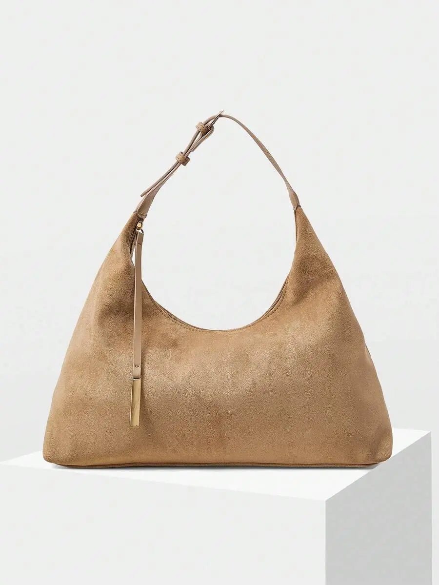 THE ASTORIA OVERSIZED SUEDE KNOT BAG - Women Shoulder Bags by Dhago| Dhago