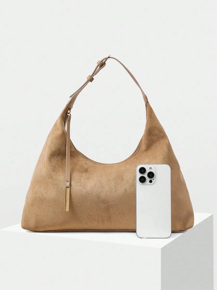 THE ASTORIA OVERSIZED SUEDE KNOT BAG - Women Shoulder Bags by Dhago| Dhago