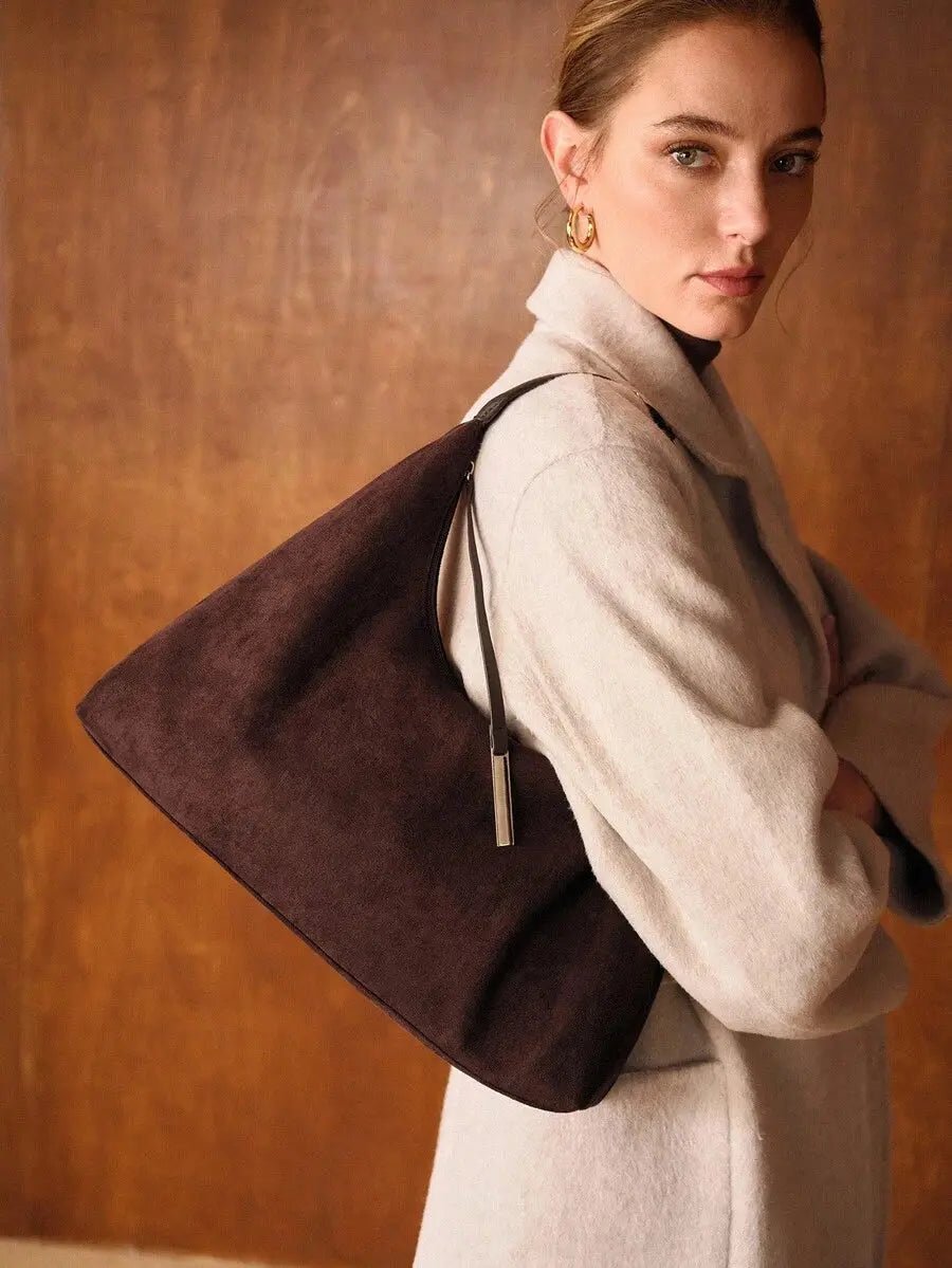 THE ASTORIA OVERSIZED SUEDE KNOT BAG - Women Shoulder Bags by Dhago| Dhago