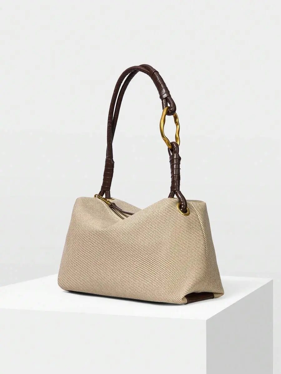 THE AURELIA APRICOT PILLOW BAG - Women Shoulder Bags by Dhago| Dhago