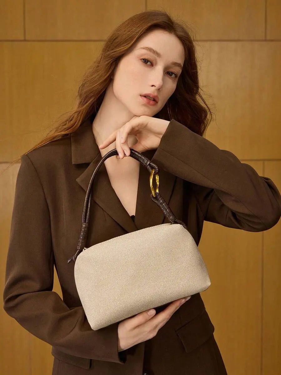 THE AURELIA APRICOT PILLOW BAG - Women Shoulder Bags by Dhago| Dhago