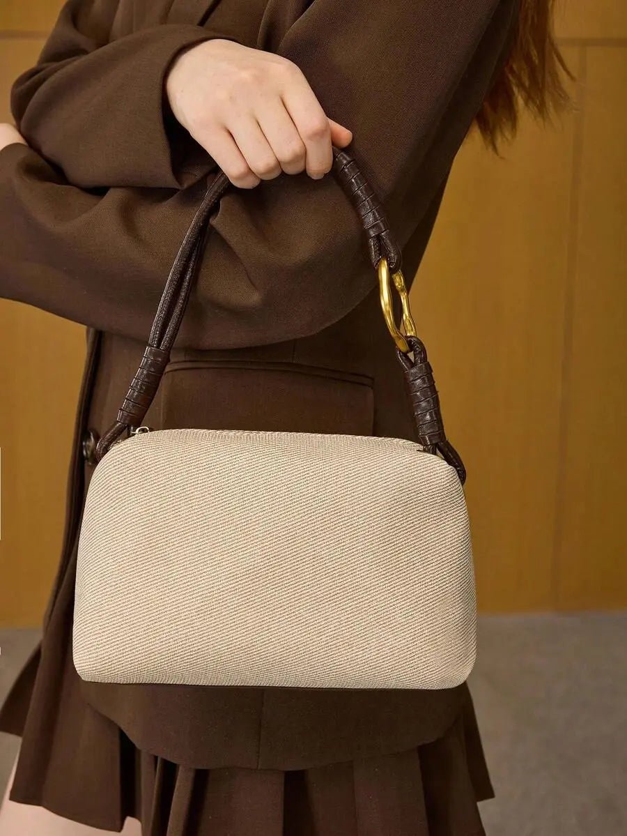 THE AURELIA APRICOT PILLOW BAG - Women Shoulder Bags by Dhago| Dhago