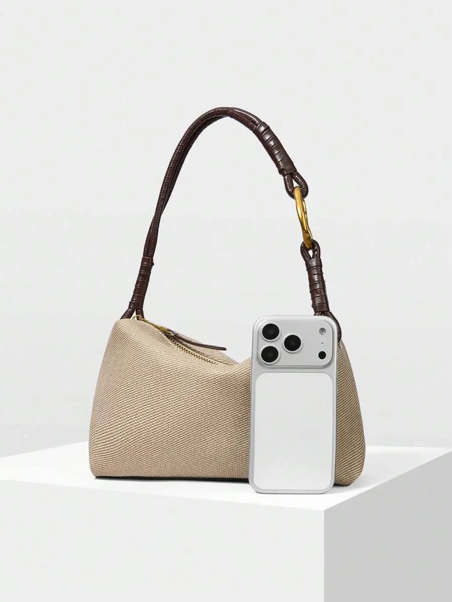 THE AURELIA APRICOT PILLOW BAG - Women Shoulder Bags by Dhago| Dhago