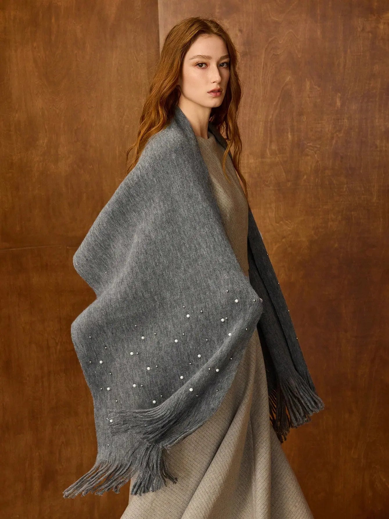 THE GREY PEARL WINTER SCARF - Women Scarves & Scarf Accessories by Dhago| Dhago
