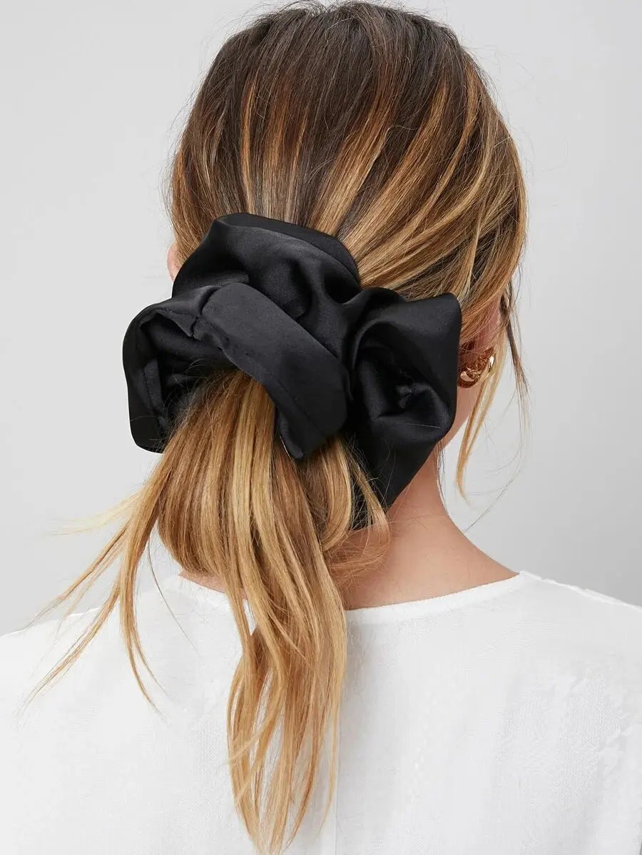 THE KENSINGTON BLACK SCRUNCHIE - Women Hair Accessories by Dhago| Dhago