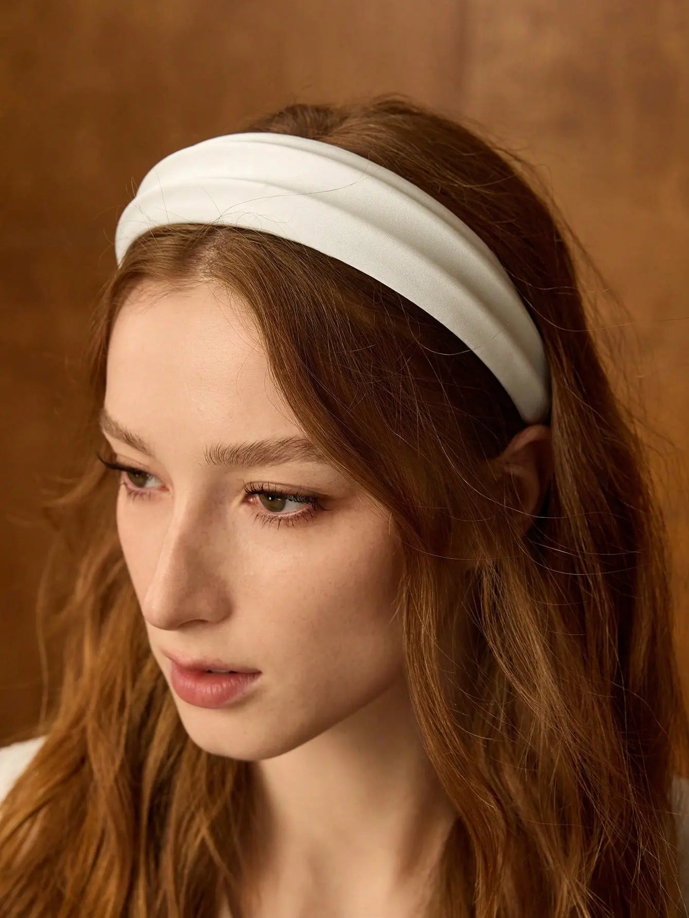 THE REGAL BEIGE SATIN CROWN HEADBAND - Women Hair Accessories by Dhago| Dhago