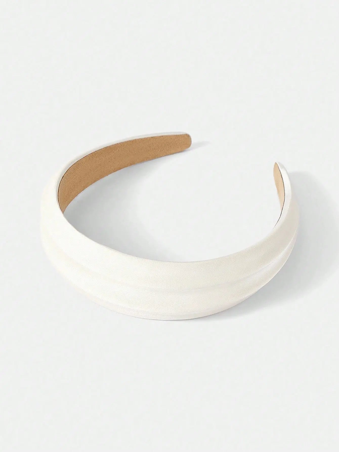 THE REGAL BEIGE SATIN CROWN HEADBAND - Women Hair Accessories by Dhago| Dhago