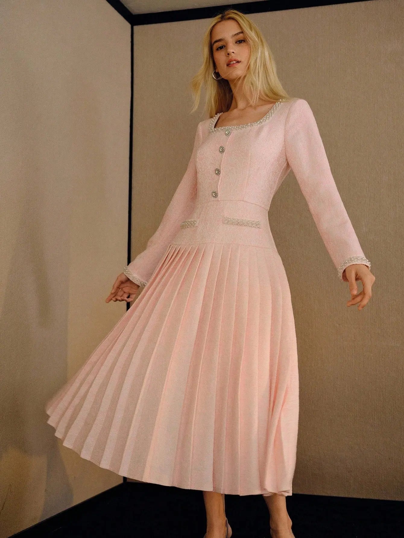 THE ROSALIND PEARL DRESS - Women Dresses by Dhago| Dhago