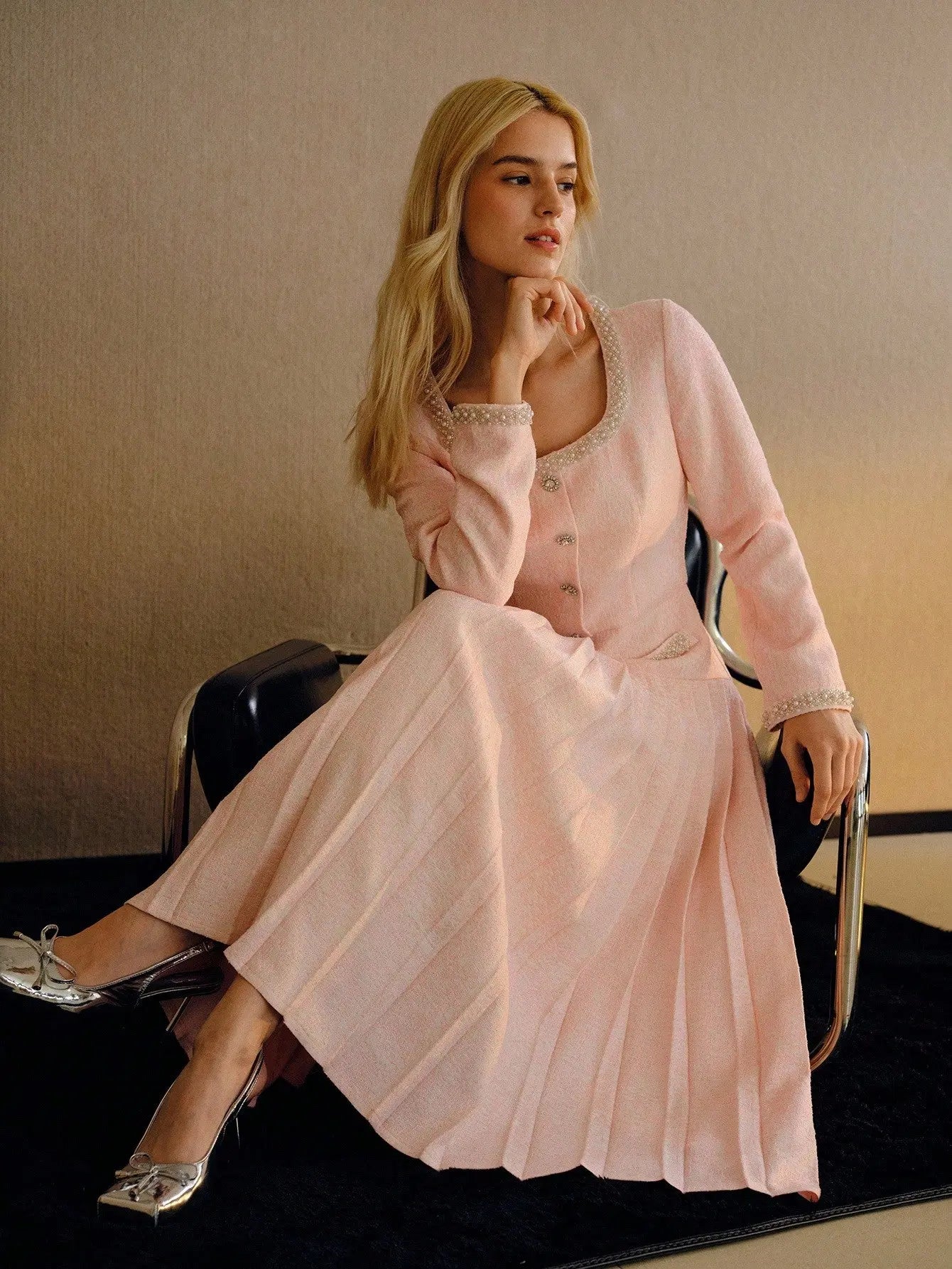 THE ROSALIND PEARL DRESS - Women Dresses by Dhago| Dhago