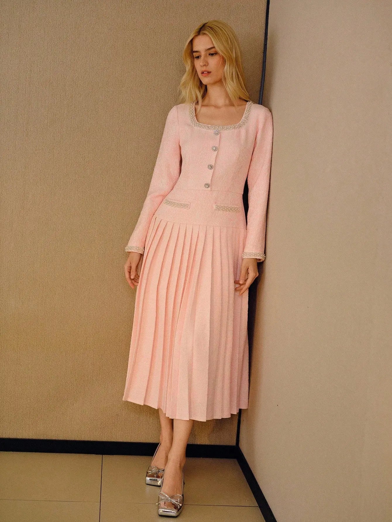 THE ROSALIND PEARL DRESS - Women Dresses by Dhago| Dhago