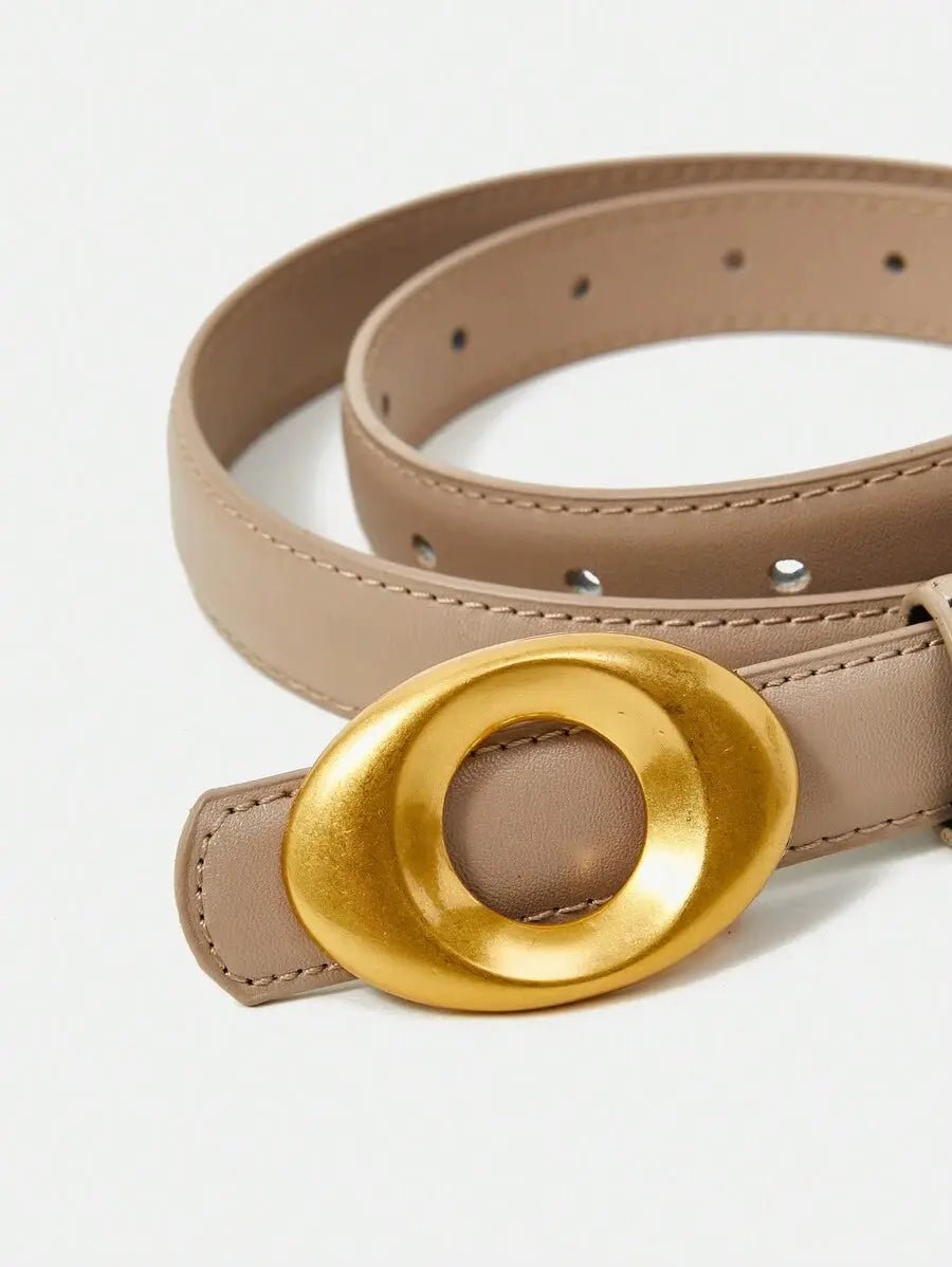 THE VALENCIA OVAL - BUCKLE STRAW BELT - Women Belts & Belts Accessories by Dhago| Dhago