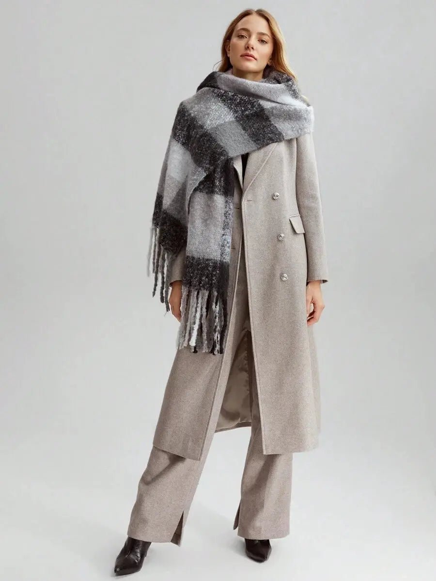 THE WINTERFORD PLAID KNIT SCARF - Women Scarves & Scarf Accessories by Dhago| Dhago