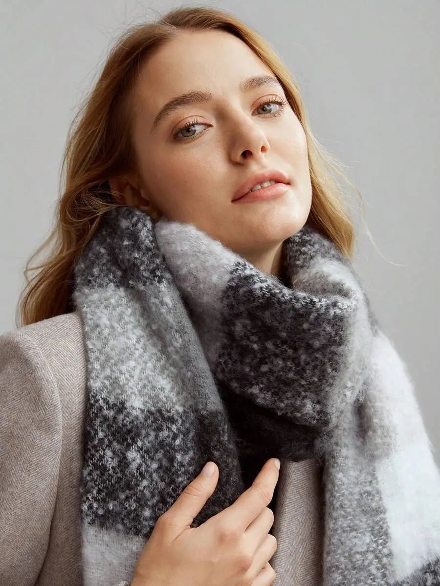 THE WINTERFORD PLAID KNIT SCARF - Women Scarves & Scarf Accessories by Dhago| Dhago