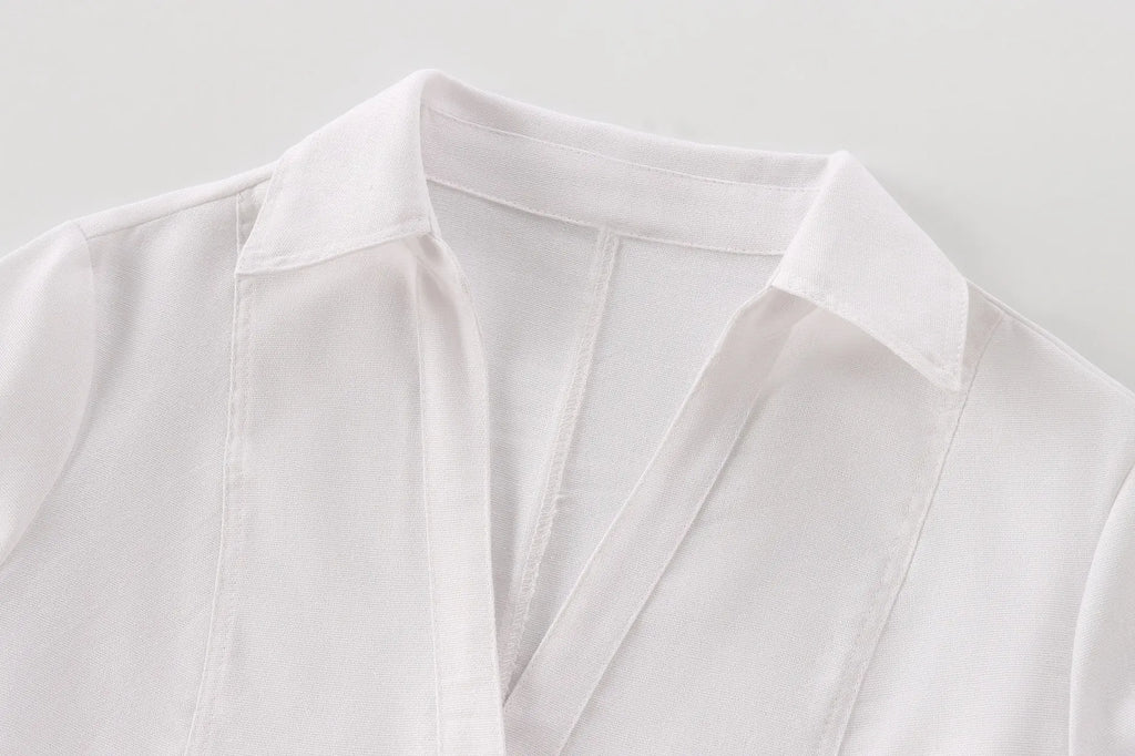 MAISON V-NECK SHIRT - Dhago